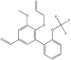 6-(allyloxy)-5-methoxy-2'-(trifluoromethoxy)-1,1'-biphenyl-3-carbaldehyde Structure