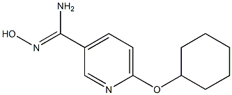 6-(cyclohexyloxy)-N'-hydroxypyridine-3-carboximidamide 구조식 이미지