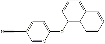 6-(naphthalen-1-yloxy)pyridine-3-carbonitrile 구조식 이미지