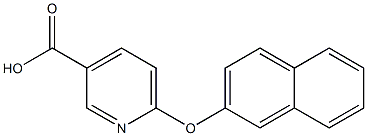 6-(naphthalen-2-yloxy)pyridine-3-carboxylic acid 구조식 이미지