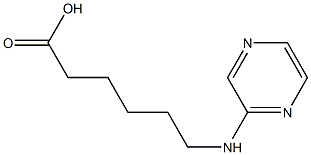 6-(pyrazin-2-ylamino)hexanoic acid Structure