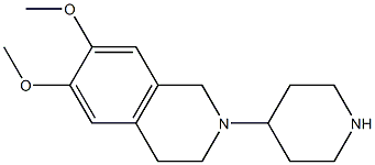 6,7-dimethoxy-2-piperidin-4-yl-1,2,3,4-tetrahydroisoquinoline 구조식 이미지