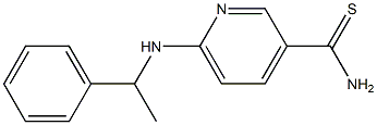 6-[(1-phenylethyl)amino]pyridine-3-carbothioamide Structure