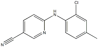 6-[(2-chloro-4-methylphenyl)amino]pyridine-3-carbonitrile Structure