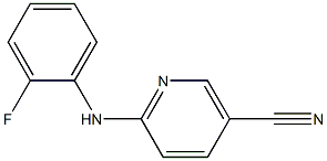 6-[(2-fluorophenyl)amino]nicotinonitrile Structure