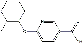 6-[(2-methylcyclohexyl)oxy]pyridine-3-carboxylic acid Structure
