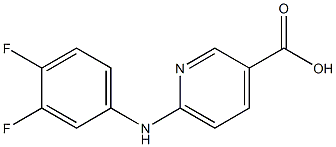 6-[(3,4-difluorophenyl)amino]pyridine-3-carboxylic acid Structure