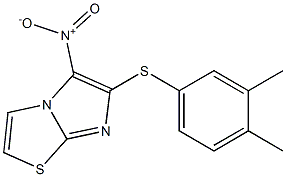 6-[(3,4-dimethylphenyl)thio]-5-nitroimidazo[2,1-b][1,3]thiazole Structure