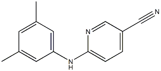 6-[(3,5-dimethylphenyl)amino]pyridine-3-carbonitrile 구조식 이미지