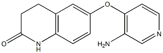 6-[(3-aminopyridin-4-yl)oxy]-1,2,3,4-tetrahydroquinolin-2-one 구조식 이미지