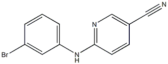 6-[(3-bromophenyl)amino]nicotinonitrile 구조식 이미지