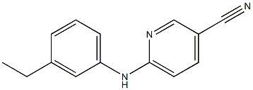 6-[(3-ethylphenyl)amino]pyridine-3-carbonitrile Structure