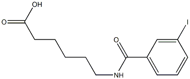 6-[(3-iodophenyl)formamido]hexanoic acid Structure