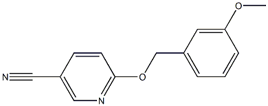 6-[(3-methoxybenzyl)oxy]nicotinonitrile 구조식 이미지