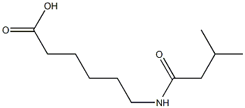 6-[(3-methylbutanoyl)amino]hexanoic acid Structure