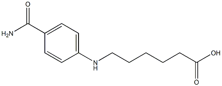 6-[(4-carbamoylphenyl)amino]hexanoic acid 구조식 이미지