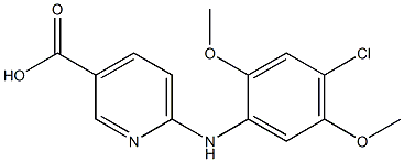 6-[(4-chloro-2,5-dimethoxyphenyl)amino]pyridine-3-carboxylic acid Structure