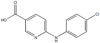 6-[(4-chlorophenyl)amino]pyridine-3-carboxylic acid 구조식 이미지