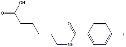 6-[(4-fluorobenzoyl)amino]hexanoic acid 구조식 이미지