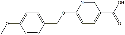 6-[(4-methoxyphenyl)methoxy]pyridine-3-carboxylic acid 구조식 이미지