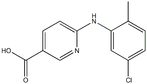 6-[(5-chloro-2-methylphenyl)amino]pyridine-3-carboxylic acid 구조식 이미지