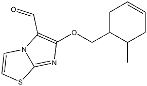 6-[(6-methylcyclohex-3-en-1-yl)methoxy]imidazo[2,1-b][1,3]thiazole-5-carbaldehyde Structure