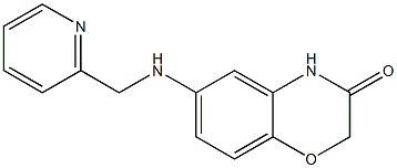 6-[(pyridin-2-ylmethyl)amino]-3,4-dihydro-2H-1,4-benzoxazin-3-one 구조식 이미지