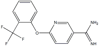 6-[2-(trifluoromethyl)phenoxy]pyridine-3-carboximidamide Structure