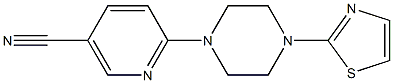 6-[4-(1,3-thiazol-2-yl)piperazin-1-yl]nicotinonitrile 구조식 이미지