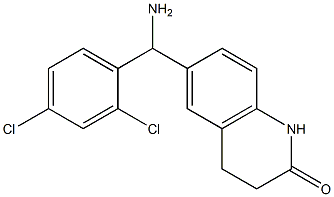 6-[amino(2,4-dichlorophenyl)methyl]-1,2,3,4-tetrahydroquinolin-2-one Structure