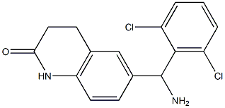 6-[amino(2,6-dichlorophenyl)methyl]-1,2,3,4-tetrahydroquinolin-2-one 구조식 이미지