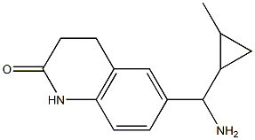 6-[amino(2-methylcyclopropyl)methyl]-1,2,3,4-tetrahydroquinolin-2-one 구조식 이미지