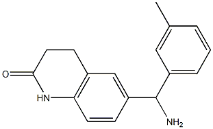 6-[amino(3-methylphenyl)methyl]-1,2,3,4-tetrahydroquinolin-2-one 구조식 이미지