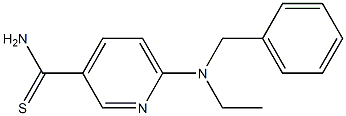 6-[benzyl(ethyl)amino]pyridine-3-carbothioamide Structure