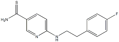 6-{[2-(4-fluorophenyl)ethyl]amino}pyridine-3-carbothioamide Structure