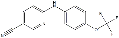 6-{[4-(trifluoromethoxy)phenyl]amino}pyridine-3-carbonitrile 구조식 이미지