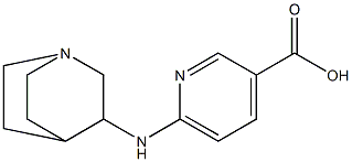 6-{1-azabicyclo[2.2.2]octan-3-ylamino}pyridine-3-carboxylic acid 구조식 이미지