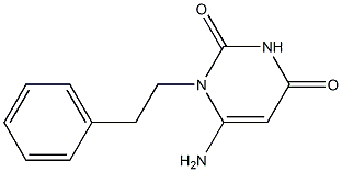 6-amino-1-(2-phenylethyl)-1,2,3,4-tetrahydropyrimidine-2,4-dione 구조식 이미지