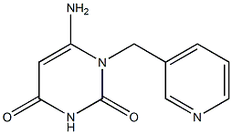 6-amino-1-(pyridin-3-ylmethyl)-1,2,3,4-tetrahydropyrimidine-2,4-dione Structure
