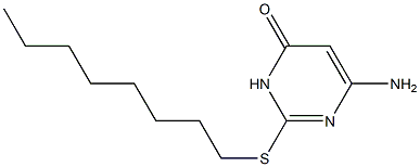 6-amino-2-(octylsulfanyl)-3,4-dihydropyrimidin-4-one Structure