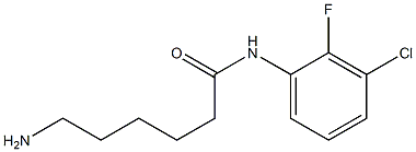 6-amino-N-(3-chloro-2-fluorophenyl)hexanamide 구조식 이미지