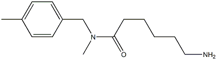 6-amino-N-methyl-N-[(4-methylphenyl)methyl]hexanamide Structure