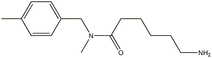 6-amino-N-methyl-N-[(4-methylphenyl)methyl]hexanamide 구조식 이미지