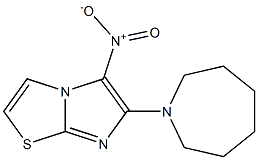 6-azepan-1-yl-5-nitroimidazo[2,1-b][1,3]thiazole 구조식 이미지