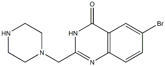 6-bromo-2-(piperazin-1-ylmethyl)quinazolin-4(3H)-one 구조식 이미지