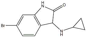 6-bromo-3-(cyclopropylamino)-2,3-dihydro-1H-indol-2-one Structure