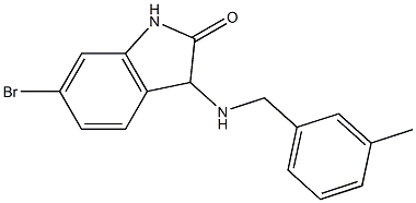 6-bromo-3-{[(3-methylphenyl)methyl]amino}-2,3-dihydro-1H-indol-2-one Structure