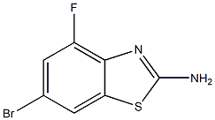 6-bromo-4-fluoro-1,3-benzothiazol-2-amine 구조식 이미지