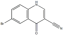 6-bromo-4-oxo-1,4-dihydroquinoline-3-carbonitrile Structure