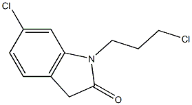 6-chloro-1-(3-chloropropyl)-2,3-dihydro-1H-indol-2-one Structure